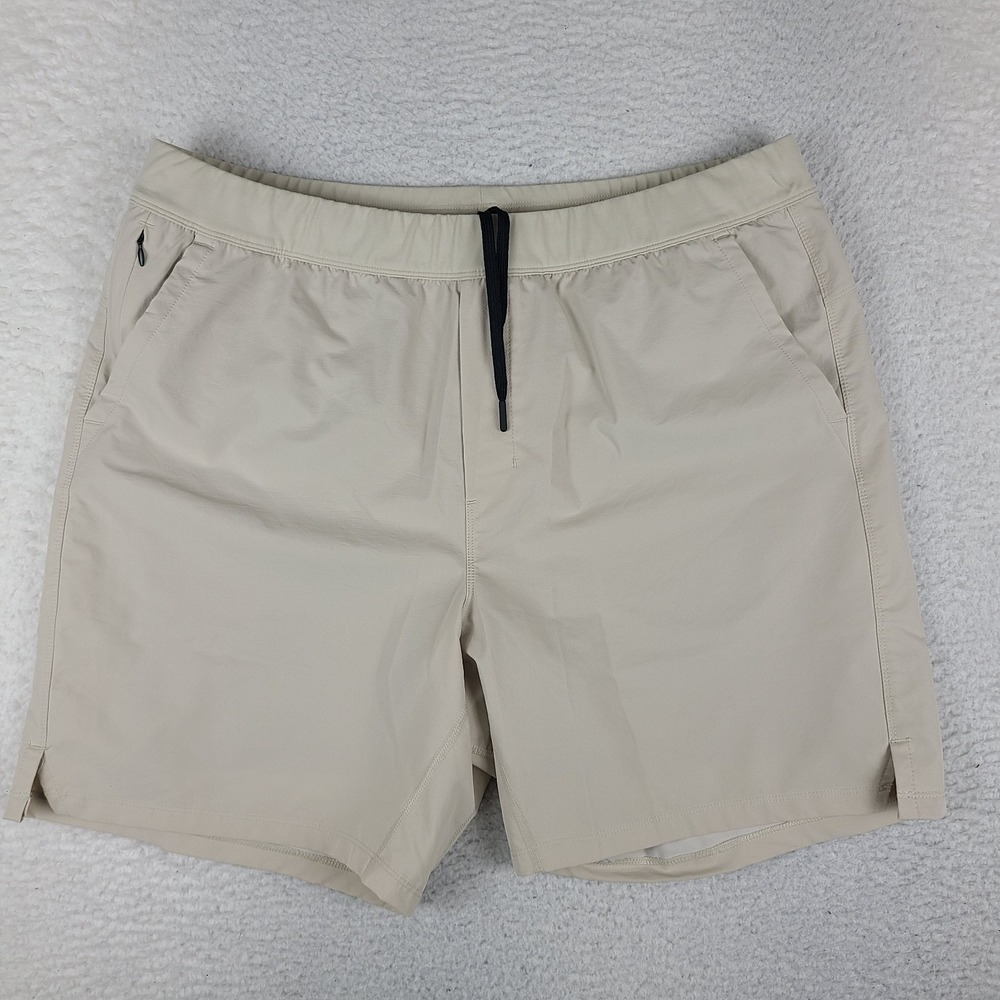 Public Rec Lined Shorts Mens 40 Beige Running Basketball Training Activewear